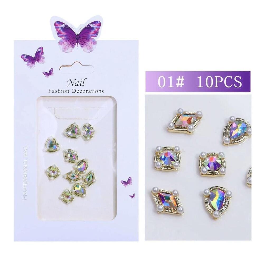 Nail Art Mixed Iridescent Decals